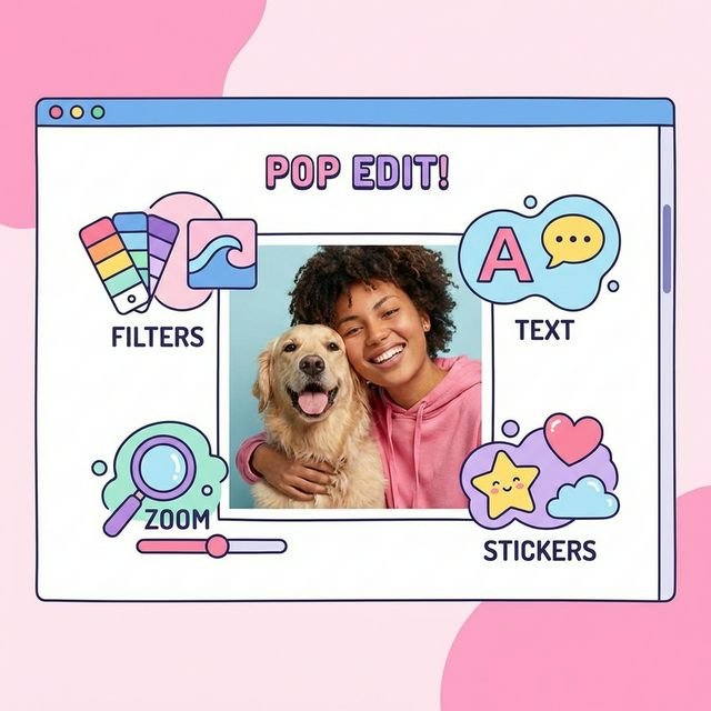 Edita tus fotos con filtros y texto