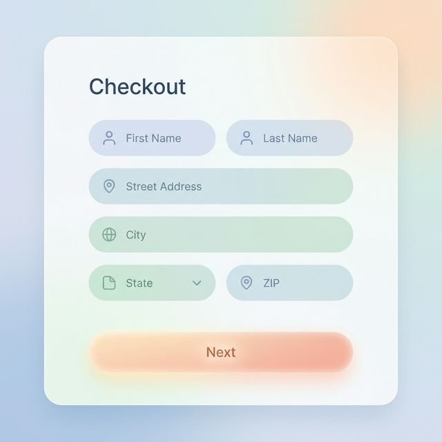 Formulario de envío y facturación